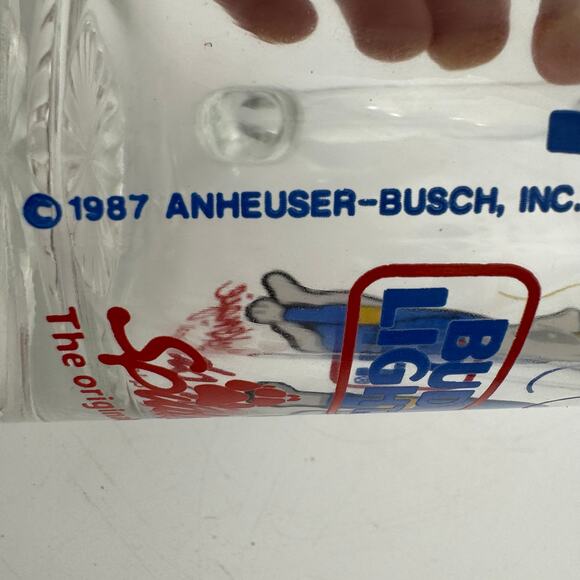 Vintage 1987 Bud Light Spuds MacKenzie Party Dog Beer Mug Glass Stein - Picture 5 of 7